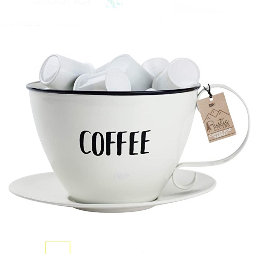 Storage Cup & Saucer Decorative Coffee Pod Storage - Picture 3 of 7